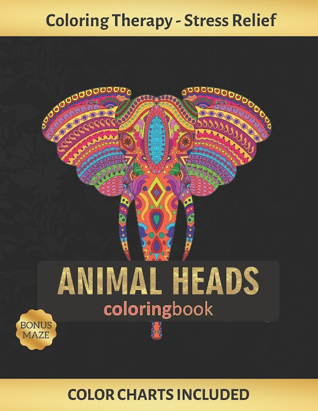 Couverture_Animal Heads Coloring Book