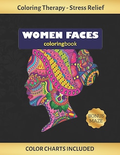 Couverture_Woman Faces Coloring Book