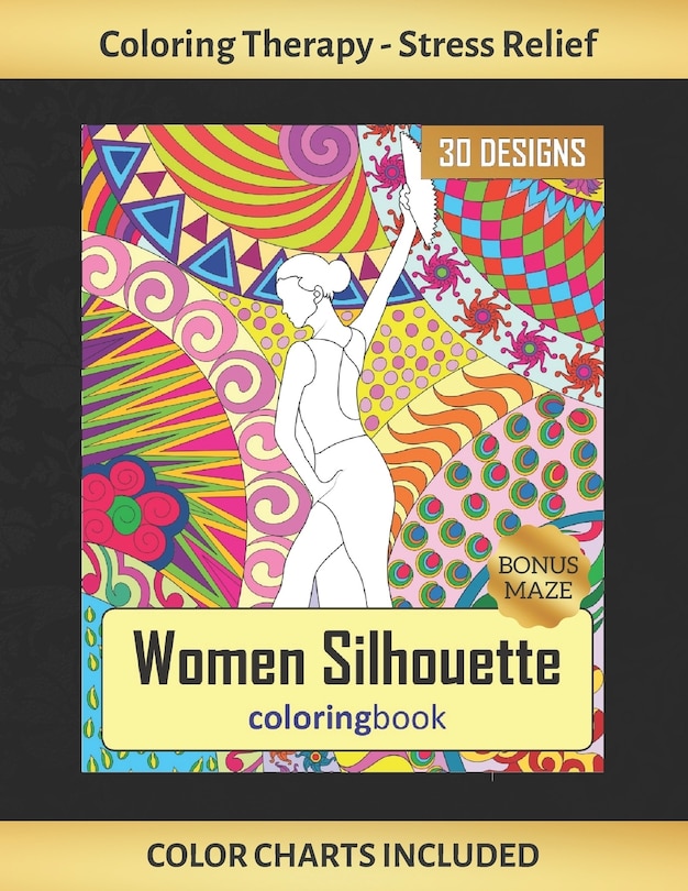 Couverture_Women Silhouette Coloring Book
