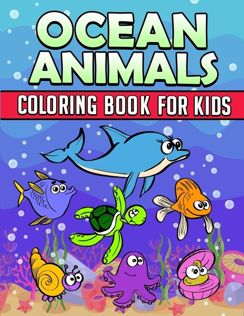 Front cover_Ocean Animals Coloring Book