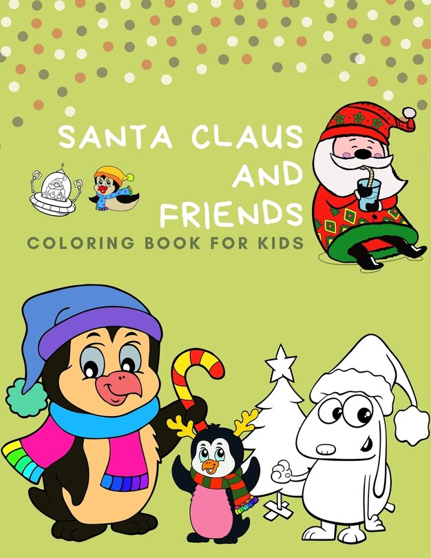 Couverture_Santa claus and Friends coloring book for kids