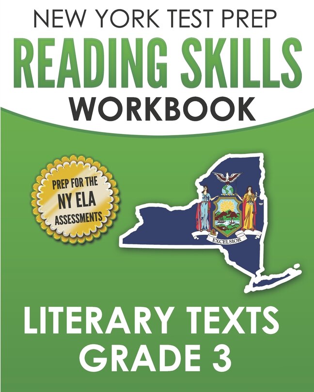 Front cover_NEW YORK TEST PREP Reading Skills Workbook Literary Texts Grade 3