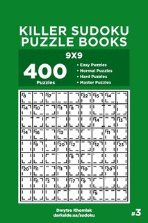 Front cover_Killer Sudoku Puzzle Books - 400 Easy to Master Puzzles 9x9 (Volume 3)