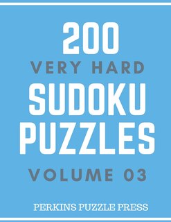 Front cover_200 Very Hard Sudoku Puzzles Volume 03
