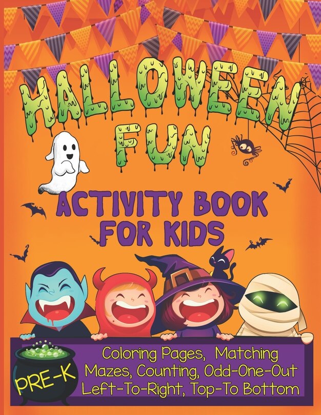 Front cover_Halloween Fun Activity Book for Kids Pre-K