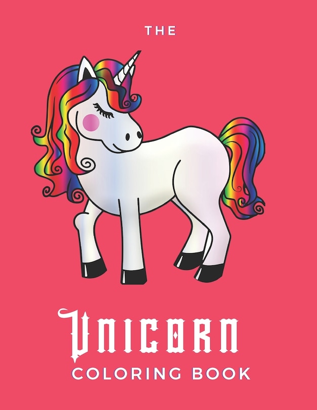 Front cover_The Unicorn Coloring Book
