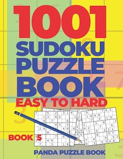 Front cover_1001 Sudoku Puzzle Books Easy To Hard - Book 5