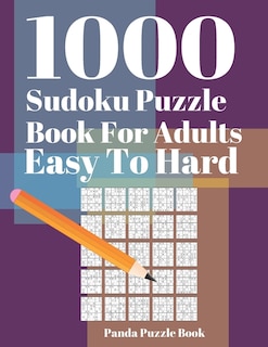 Front cover_1000 Sudoku Puzzle Books For Adults Easy To Hard