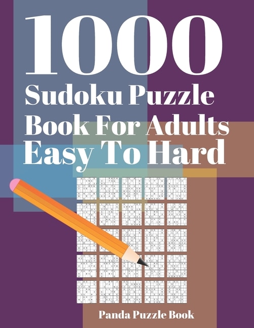 Front cover_1000 Sudoku Puzzle Books For Adults Easy To Hard