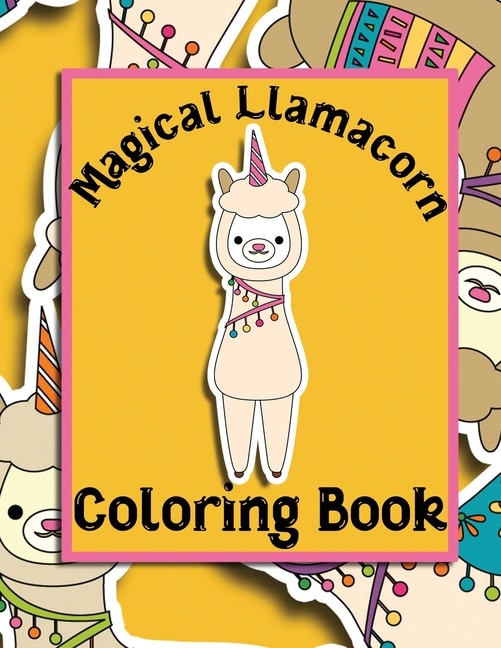 Front cover_Magical Llamacorn Coloring Book