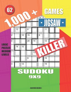 Couverture_1,000 + Games jigsaw killer sudoku 9x9