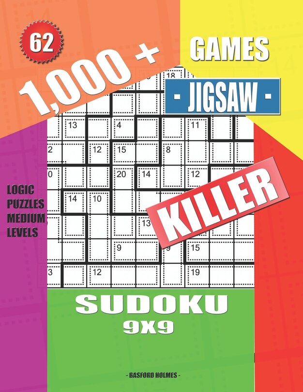 Couverture_1,000 + Games jigsaw killer sudoku 9x9