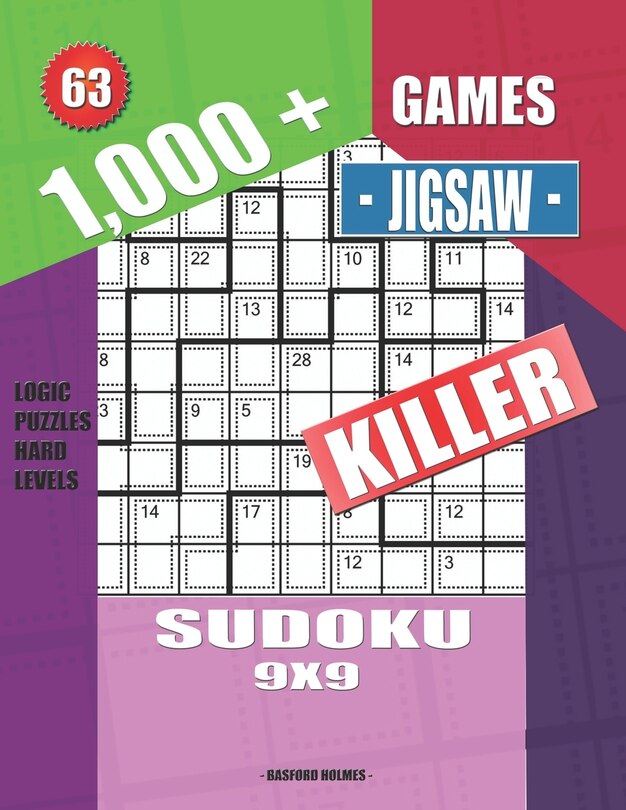 Couverture_1,000 + Games jigsaw killer sudoku 9x9