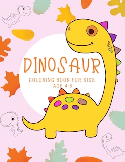Front cover_Dinosaur coloring bookfor kids age 4-8
