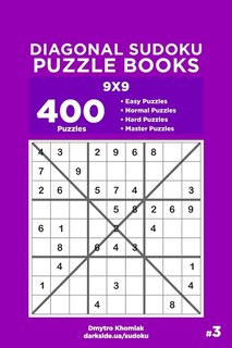 Front cover_Diagonal Sudoku Puzzle Books - 400 Easy to Master Puzzles 9x9 (Volume 3)