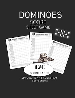 Front cover_Dominoes Score Sheets Game