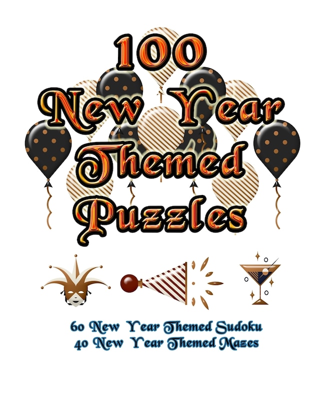 Front cover_100 New Year Themed Puzzles