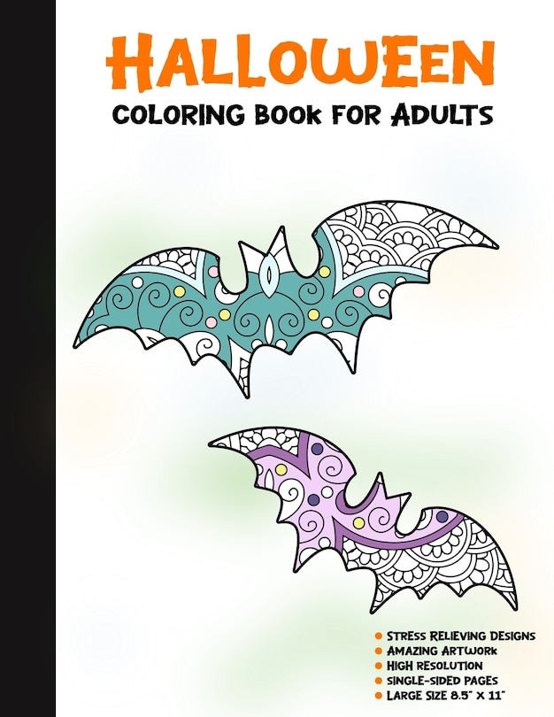 Front cover_Halloween Coloring Book for Adults