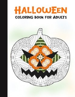 Front cover_Halloween Coloring Book for Adults