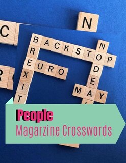 People Magarzine Crosswords: Fill In Crosswords Framework Puzzle Book, Word Search And Crossword Puzzle Books, Find Puzzles For