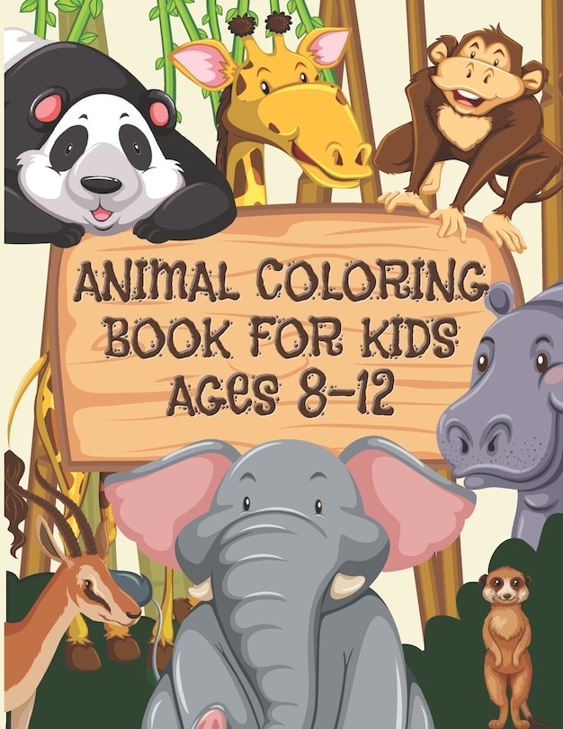 Couverture_Animal Coloring Book For Kids Ages 8-12