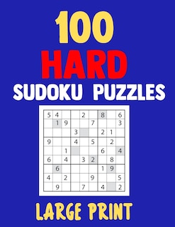 Couverture_100 Hard Sudoku Puzzles Large Print