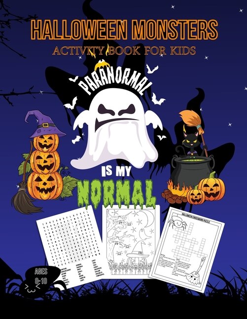 Couverture_Halloween Monsters Activity Book For Kids Paranormal is my Normal