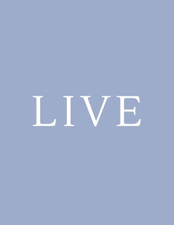 Live: A Decorative Book - Perfect for Coffee Tables, Bookshelves, Interior Design & Home Staging