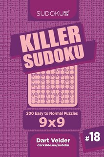Front cover_Killer Sudoku - 200 Easy to Normal Puzzles 9x9 (Volume 18)