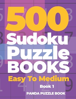 Couverture_500 Sudoku Puzzle Books Easy To Medium - Book 1