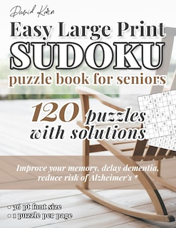 Front cover_David Karn Easy Large Print Sudoku Puzzle Book for Seniors