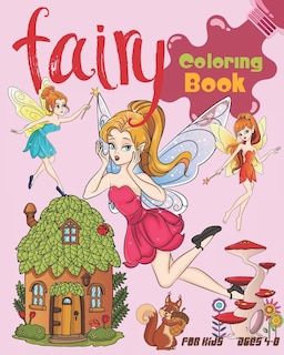Front cover_Fairy Coloring Book For Kids Ages 4-8