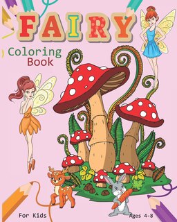 Front cover_Fairy Coloring Book For Kids Ages 4-8