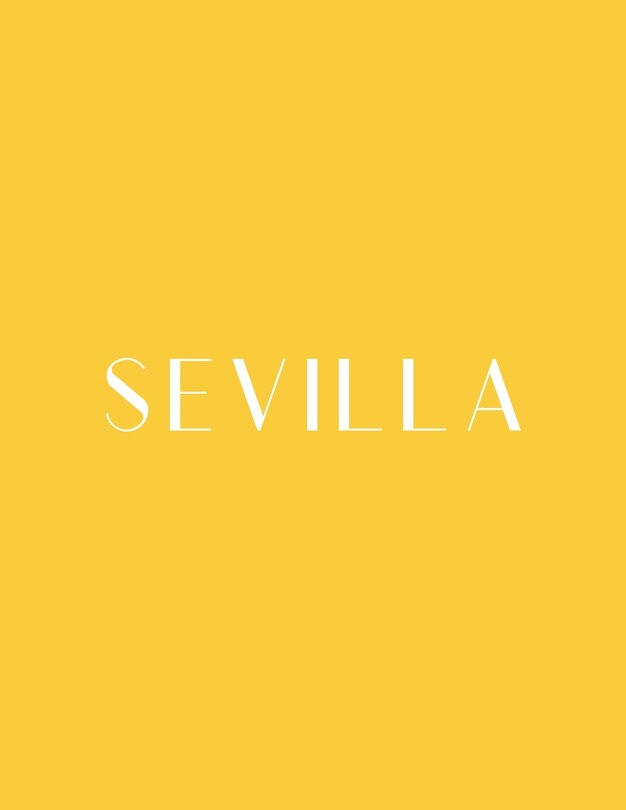 Sevilla: A Decorative Book │ Perfect for Stacking on Coffee Tables & Bookshelves │ Customized Interior Design & Home Decor