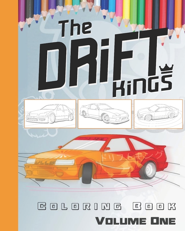 Front cover_Drift Car Coloring Book