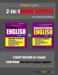 Preston Lee's 2-in-1 Book Series! Beginner English & Conversation English Lesson 1 - 20 For Spanish Speakers