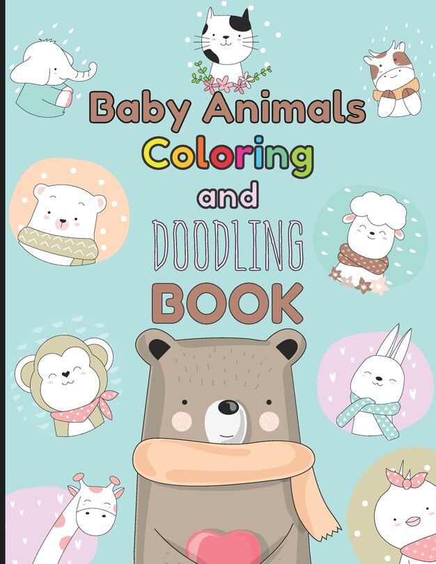 Couverture_Baby Animals Coloring and Doodling Book