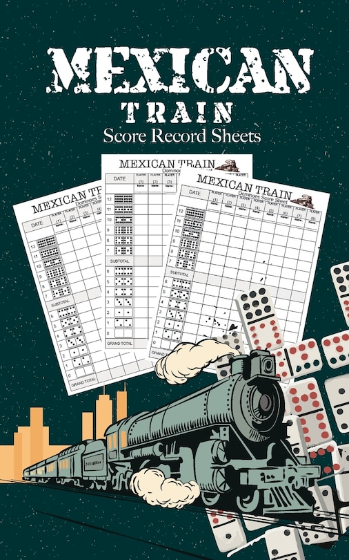 Mexican Train Score Record Sheets: Small size pads were great. Mexican Train Score Record Dominoes Scoring Game Record Level Keeper Book, size 5x8 inch