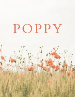 Poppy: A Decorative Book │ Perfect for Stacking on Coffee Tables & Bookshelves │ Customized Interior Design & Home Decor