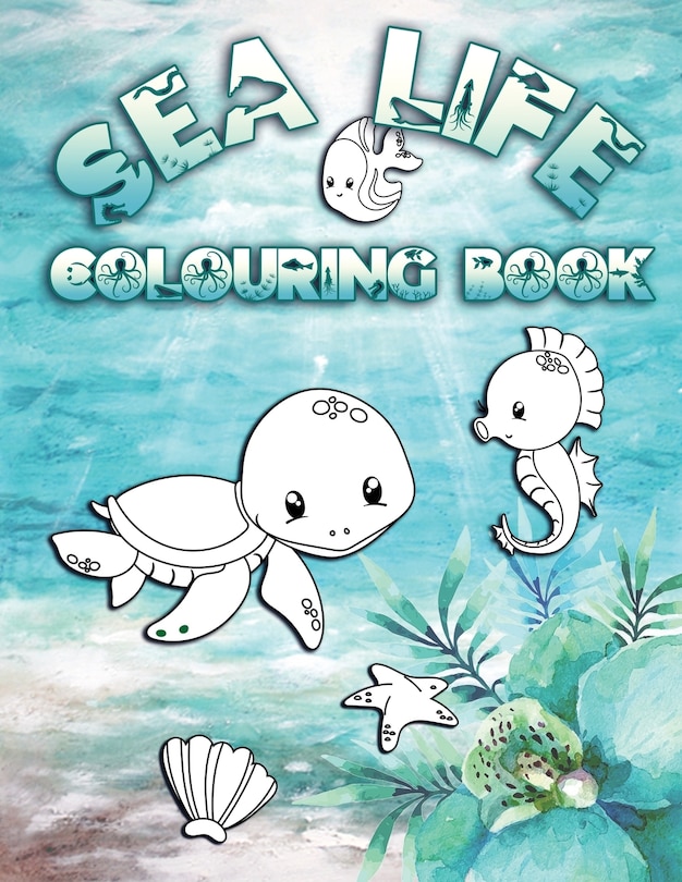 Front cover_Sea Life Colouring Book