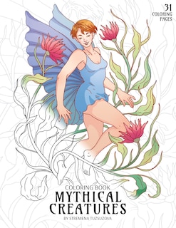 Front cover_Mythical Creatures Coloring Book