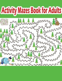 Front cover_Activity Mazes Book for Adults