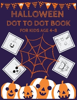 Front cover_Halloween Dot to Dot Book for Kids Age 4-8