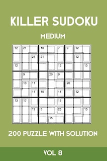 Front cover_Killer Sudoku Medium 200 Puzzle WIth Solution Vol 8