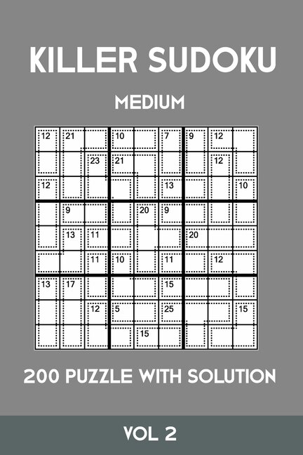 Couverture_Killer Sudoku Medium 200 Puzzle WIth Solution Vol 2