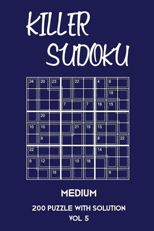 Couverture_Killer Sudoku Medium 200 Puzzle With Solution Vol 5