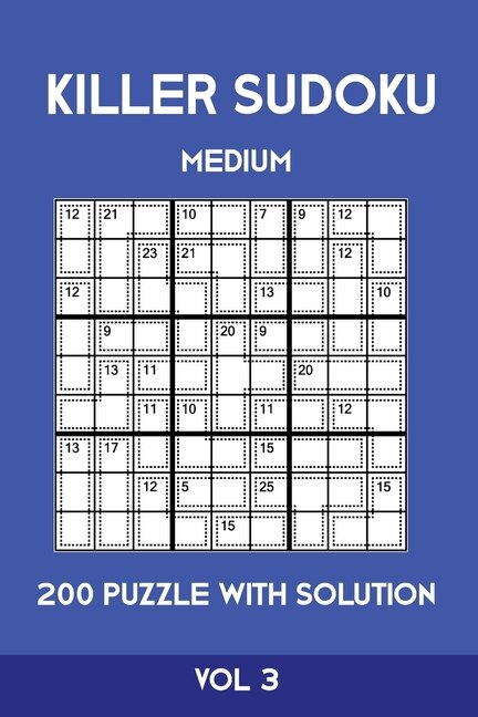 Front cover_Killer Sudoku Medium 200 Puzzle WIth Solution Vol 3