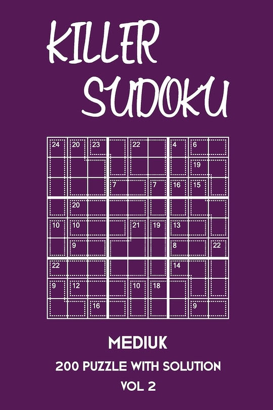 Couverture_Killer Sudoku Medium 200 Puzzle With Solution Vol 2