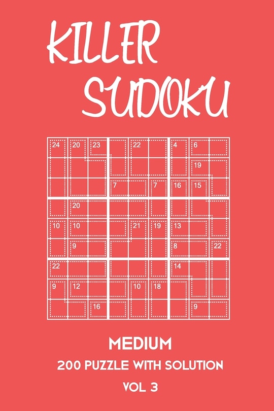 Front cover_Killer Sudoku Medium 200 Puzzle With Solution Vol 3
