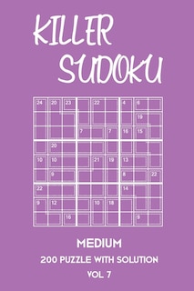 Front cover_Killer Sudoku Medium 200 Puzzle With Solution Vol 7